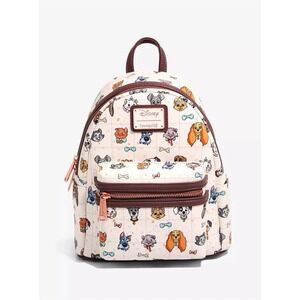 Loungefly Disney Pets Cats and Dogs All Over Checkered Mini Backpack Exclusive